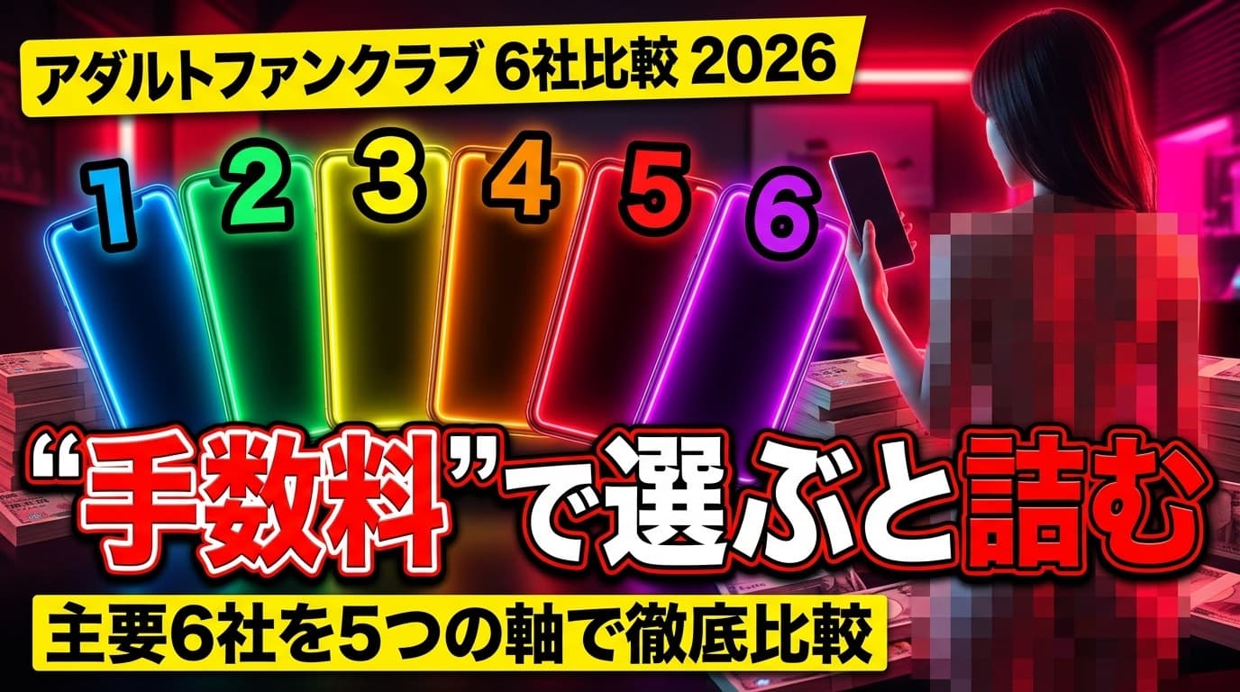 アダルトファンクラブ おすすめ 6 社比較 2026|myfans vs Fantia 等