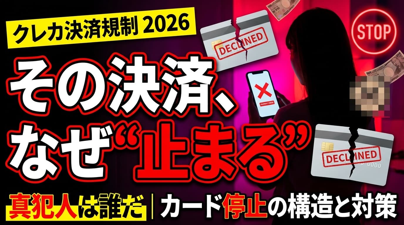 Fantia Visa 使えない 真因|アダルト決済規制 完全解説 2026